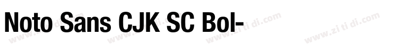 Noto Sans CJK SC Bol字体转换